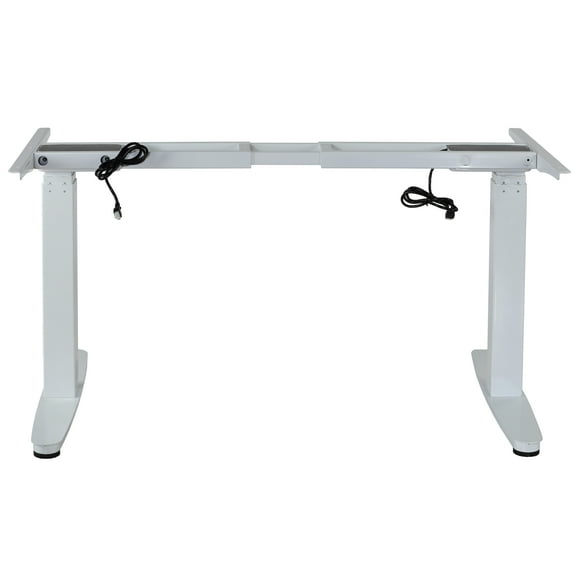 Cortesi Home Nova Electric Height Adjustable Desk Frame with Dual Motor, White