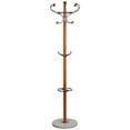 thumbnail image 1 of Cortesi Home Optima Light Six Foot Chrome and Natural Wood Coat Rack, Light Marble, 1 of 2