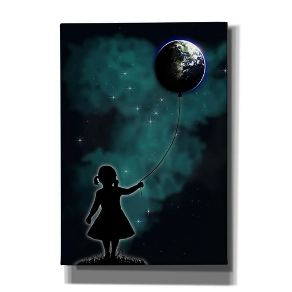 Cortesi Home 'The Girl that Holds the World' by Nicklas Gustafsson, Canvas Wall Art, 18"x26"
