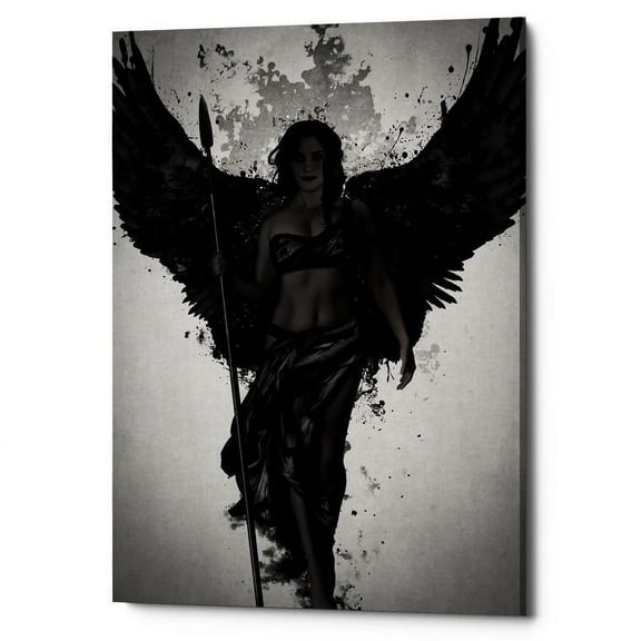 Cortesi Home  "Valkyrja" by Nicklas Gustafsson, Giclee Canvas Wall Art - White 18" x 26"