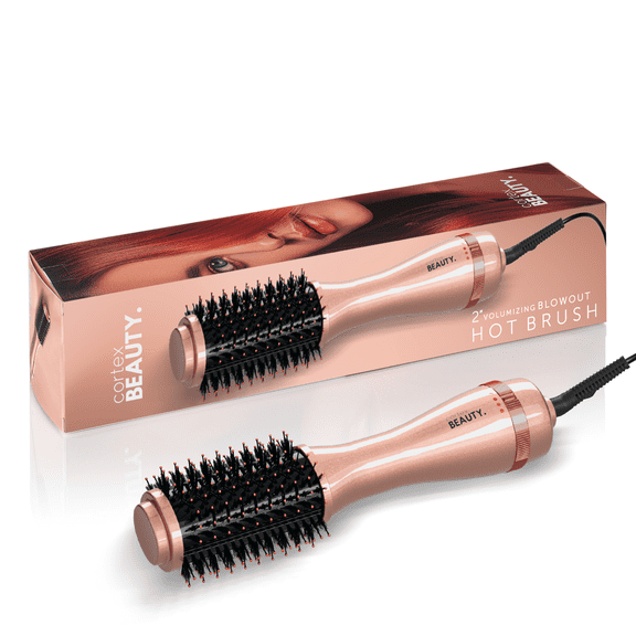 Cortex Beauty | 2" Volumizing Blowout Hot Brush for Straight and Curly Styles with Anti Frizz Power