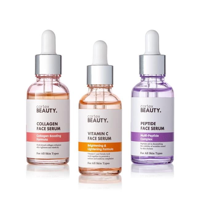Cortex Beauty CB-SRM-VITC-COLL-PEP Cortex Beauty | Radiant Re al Set