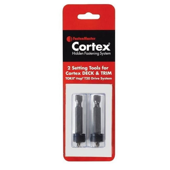 Cortex Cortex No.20 S X 2.5 in. Torx Ttap Flat Head Composite Deck Screws, Silver - Pack of 2