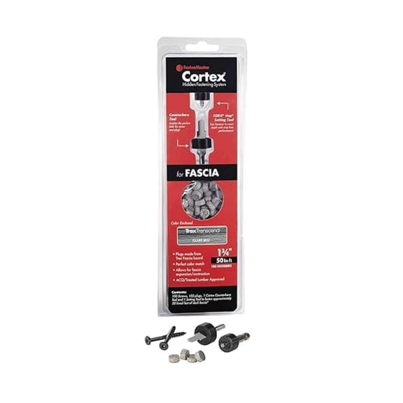 Cortex Fastening System for Trex Fascia - 50 LF - Universal White