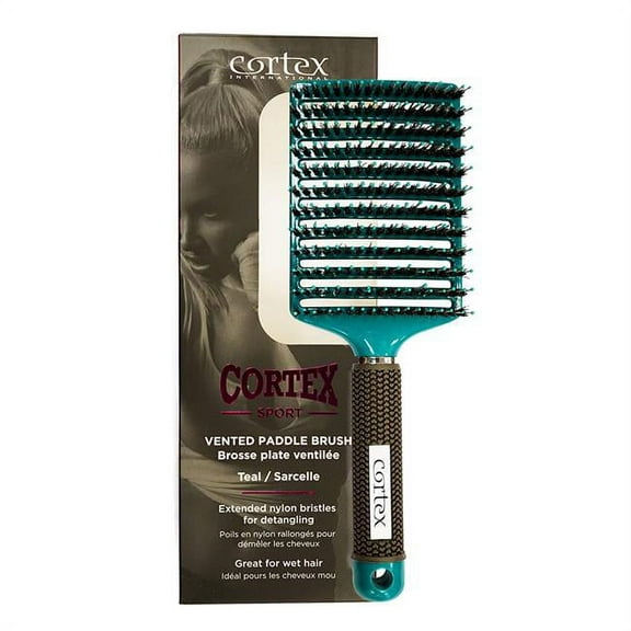 Cortex International CTX-CSPBRU-TEAL Vented Paddle Hair Brush, Teal