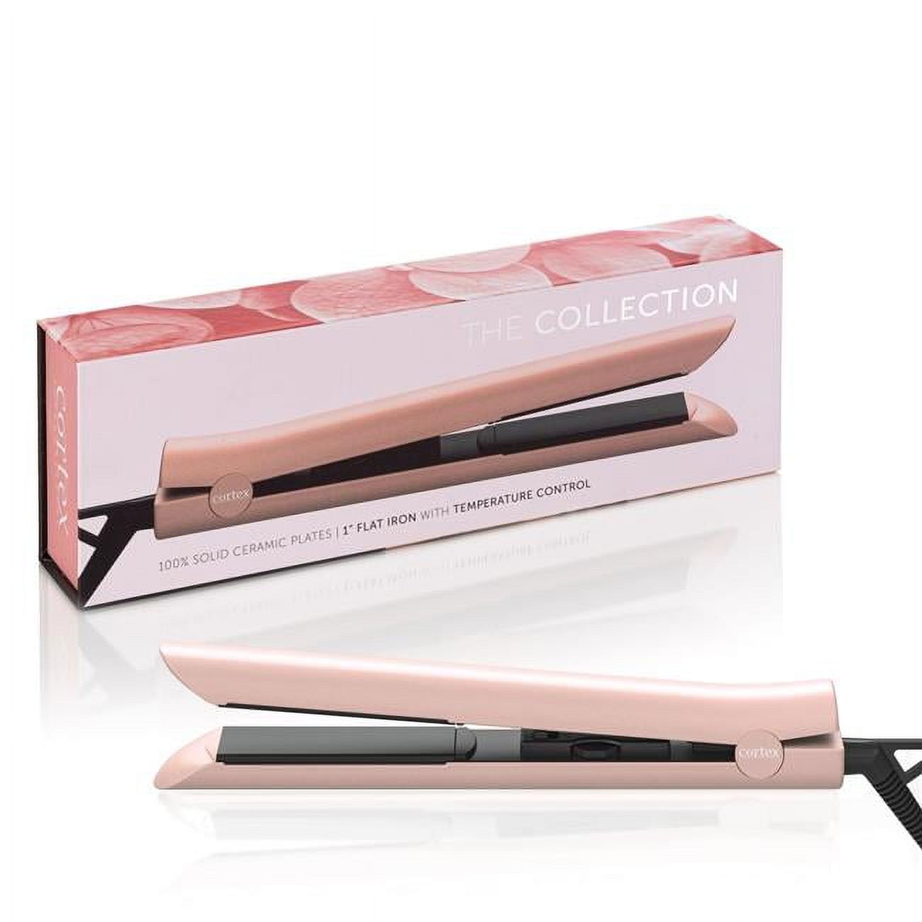 Cortex International The Collection 1 100 Solid Ceramic Ionic Far Infrared Technology Flat Iron Walmart