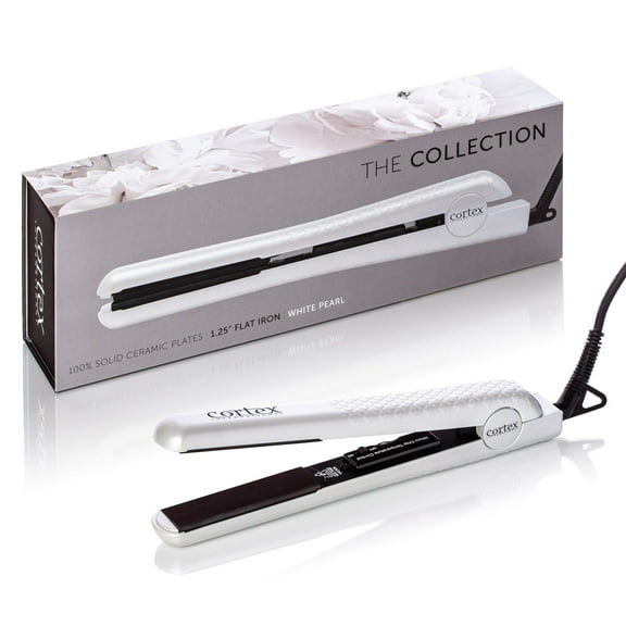 Cortex International  The Collection - 1.25' 100% Solid Ceramic Ionic & Far-Infrared Technology Flat Iron