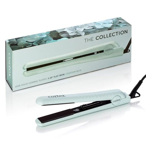Cortex International | The Collection: 1.25" 100% Solid Ceramic Ionic & Far-Infrared Technology Flat Iron