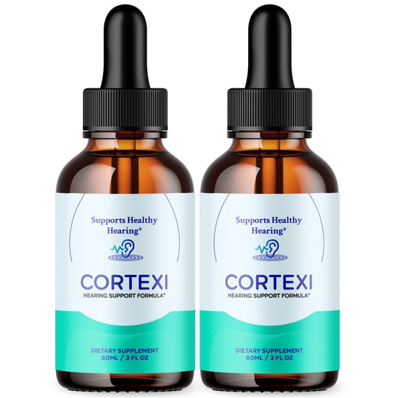 Cortexi Ear Health Support Drops Natural Formula Healthy Hearing Supplement (2 Pack)