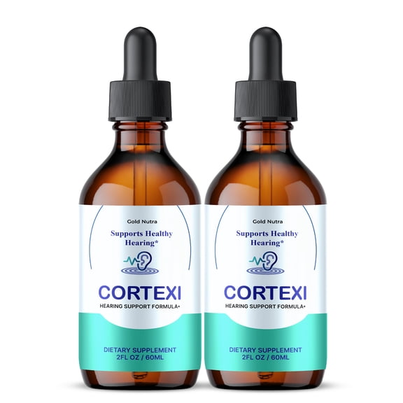 Cortexi Liquid Supplement, Hearing and Ear Health, Cortexi Drops, All Natural Formula 60 mL per bottle (2 Pack)