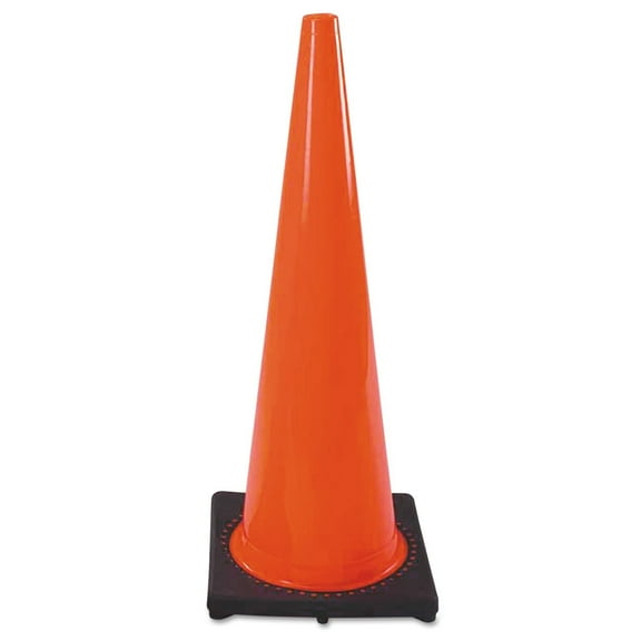 Cortina 03-500-07 PVC Traffic Cone, 28", 14 1/2", Orange