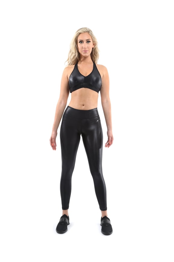 Cortina Activewear Set - Leggings & Sports Bra - Black [MADE IN ITALY]