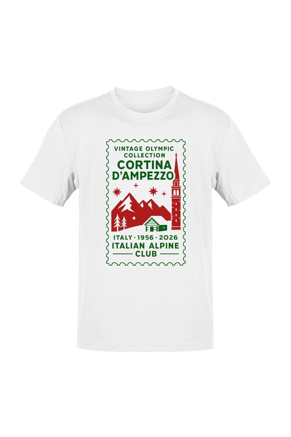 Cortina D'Ampezzo Vintage Olympic Design Men's T-shirt