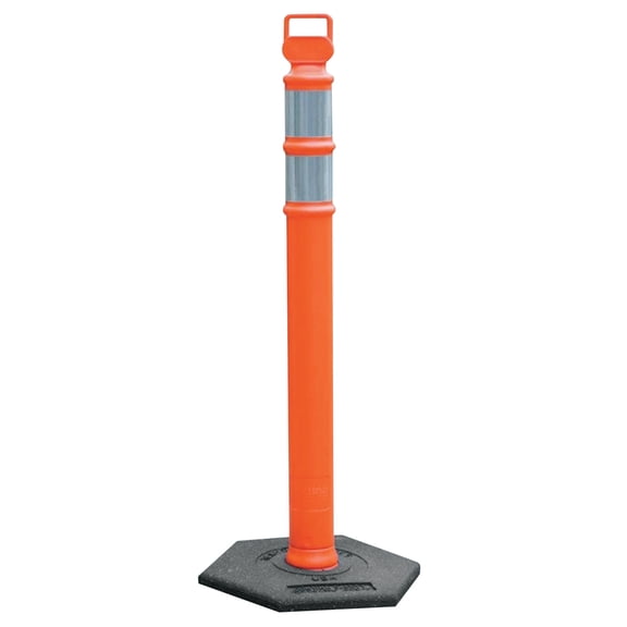 Cortina EZ Grab Delineator Post, 3 in Dia x 45 in H, Orange