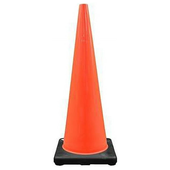 Cortina PVC Traffic Cones, 36 in, PVC, 10 lb Base, Orange/Black - 1 EA (831-03-500-08O)