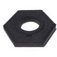 thumbnail image 1 of Delineator Base, Rubber, 2 in Height, 17 3/4 in Length, 15 lb, Black, 1 of 3