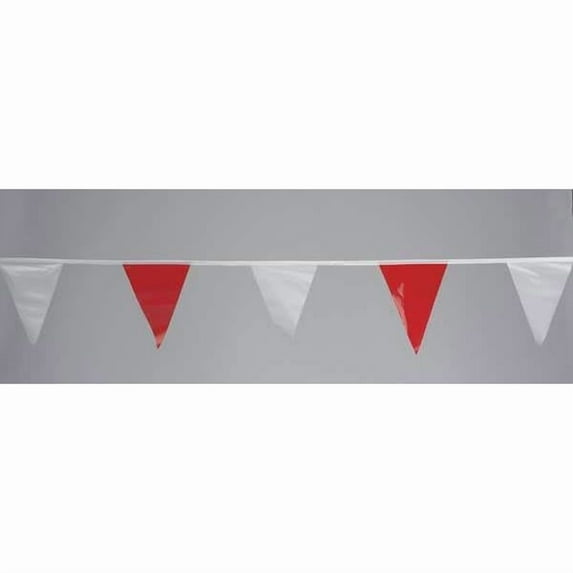 1PACK Cortina Safety Products Pennants,Vinyl,Red-White,60 ft. 03-401-60 03-401-60 ZO-G1726426