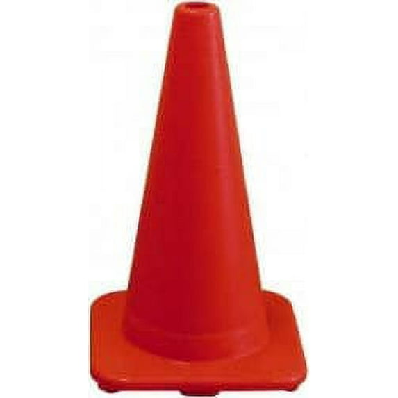 Cortina W Series Traffic Cone, 18", 3 lb, Fluorescent Orange, 1/Each