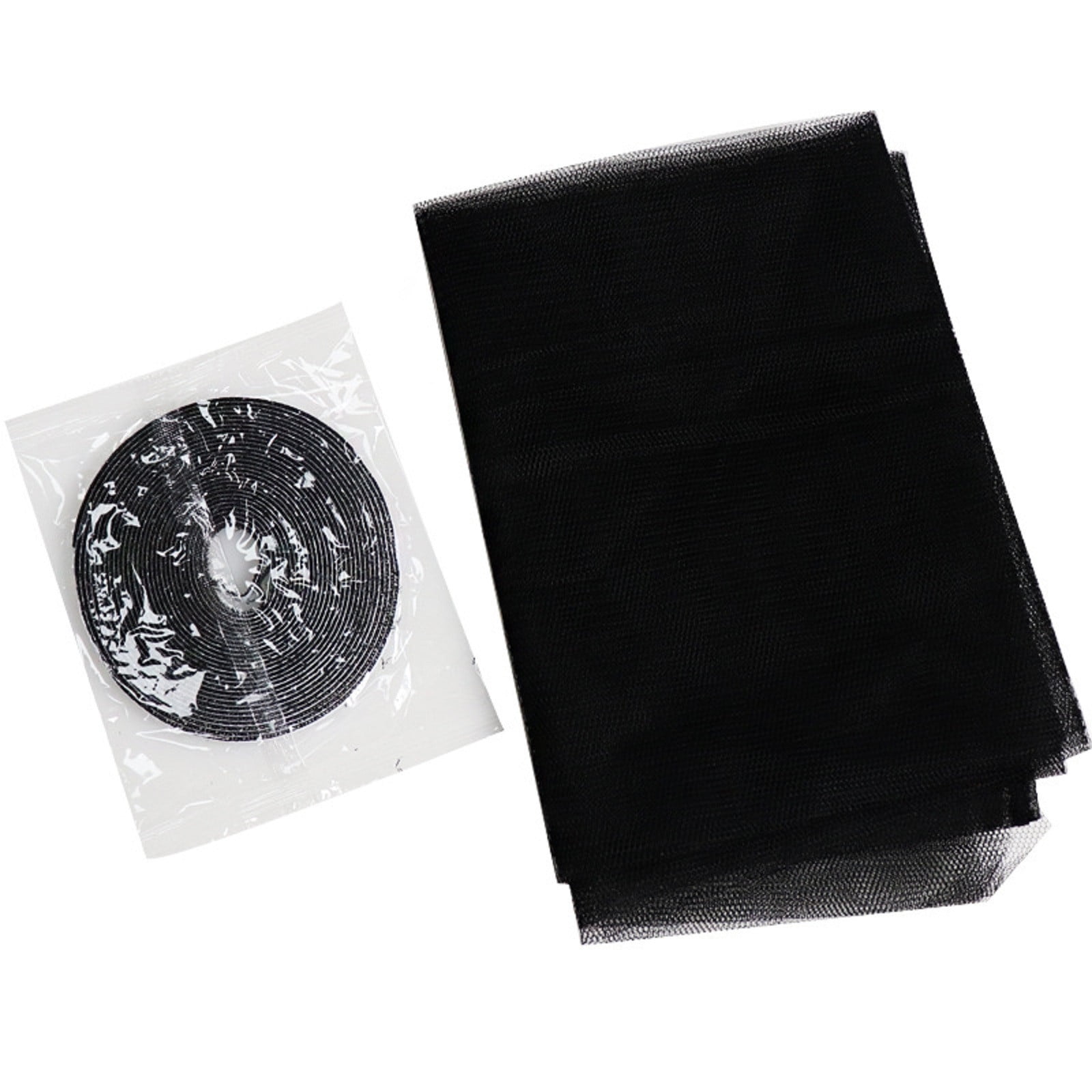 Cortina de malla mosquitera adhesiva para ventana, hecha a mano