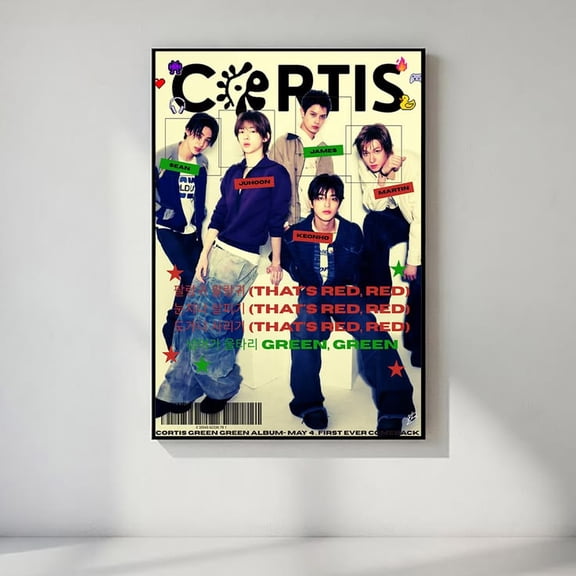 Cortis Kpop Music Wall Art Poster size 16x24 GoldenGate JSC