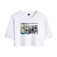 thumbnail image 1 of Cortis Merch Crop Top Midriff-Baring Tshirt Girl Fashion Kpop Short Sleeve, 1 of 2