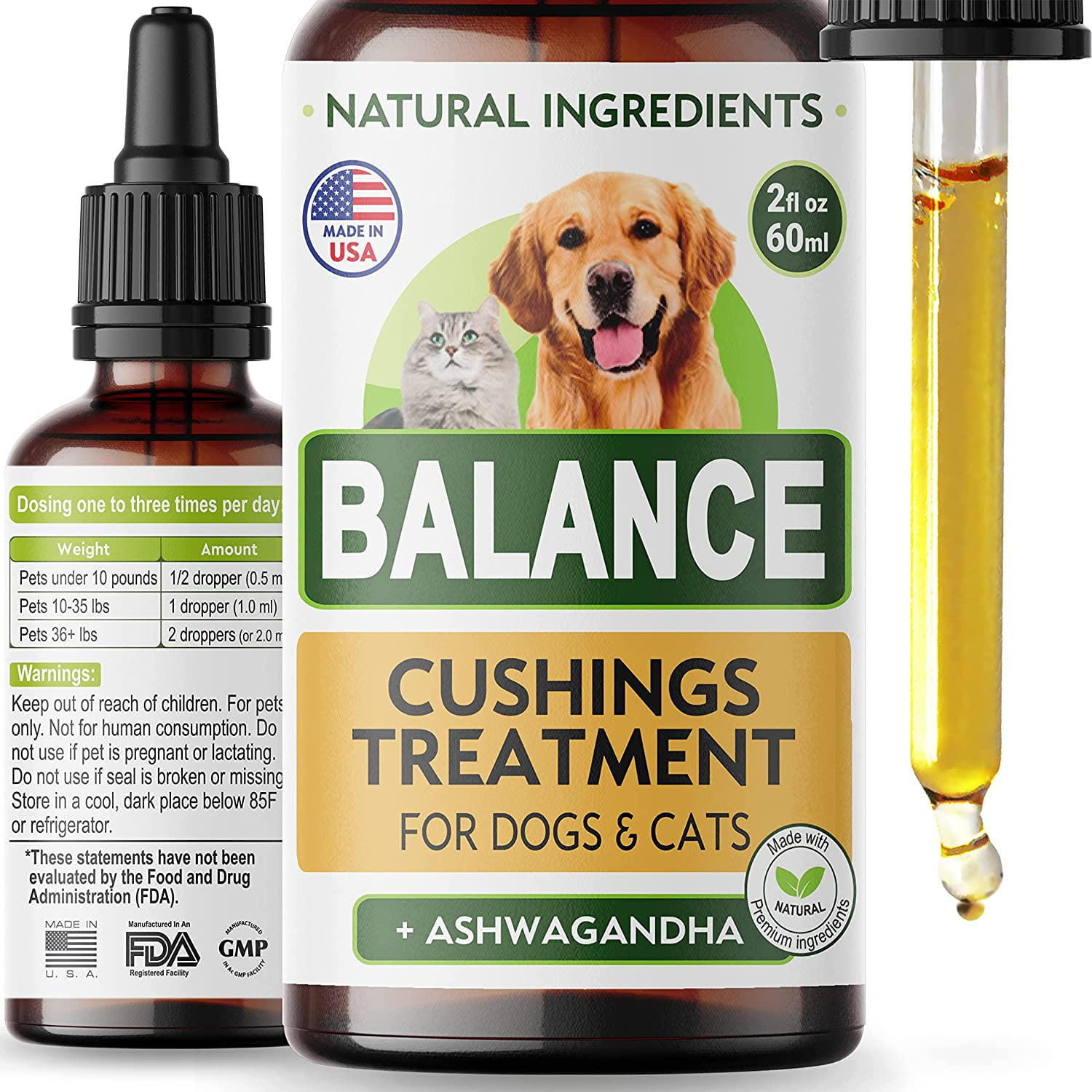 Cortisol Balance for Pets Herbal Cushings Treatment, Ashwagandha