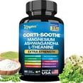 thumbnail image 1 of Cortisol Supplement Magnesium Glycinate 200mg L-Theanine 150mg Ashwagandha 150mg Phosphatidylserine 50mg & Cortisol Manager Lions Mane Holy Basil Ginkgo Biloba Bacopa Monnieri Valerian Root (60 Caps), 1 of 10