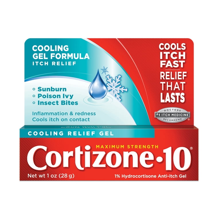 Cortizone 10 Cooling Relief Gel 1oz HSA/FSA Eligible - Walmart.com