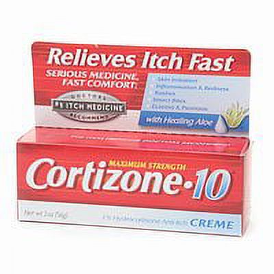 Cortizone 10 Hydrocortisone Anti-Itch Creme, Maximum Strength - 2 Oz, 3 Pack - image 1 of 1
