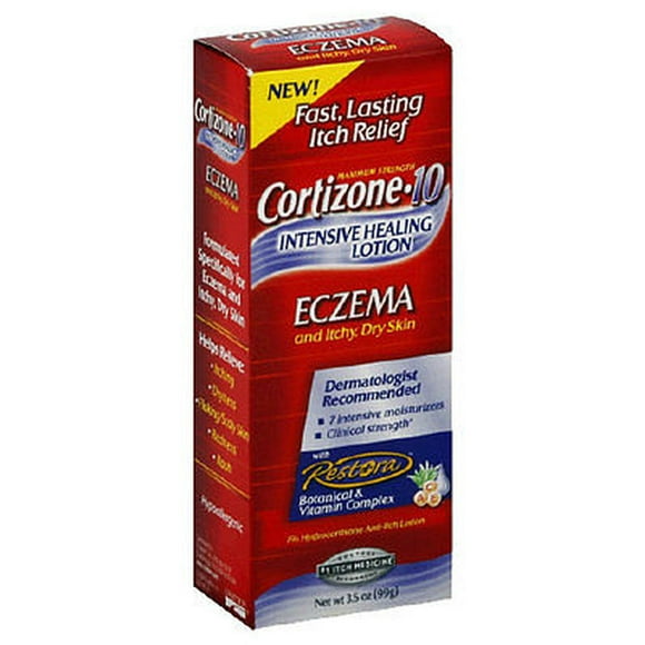 Cortizone 10 Intensive Healing Eczema Lotion 3.5oz (Pack of 12)