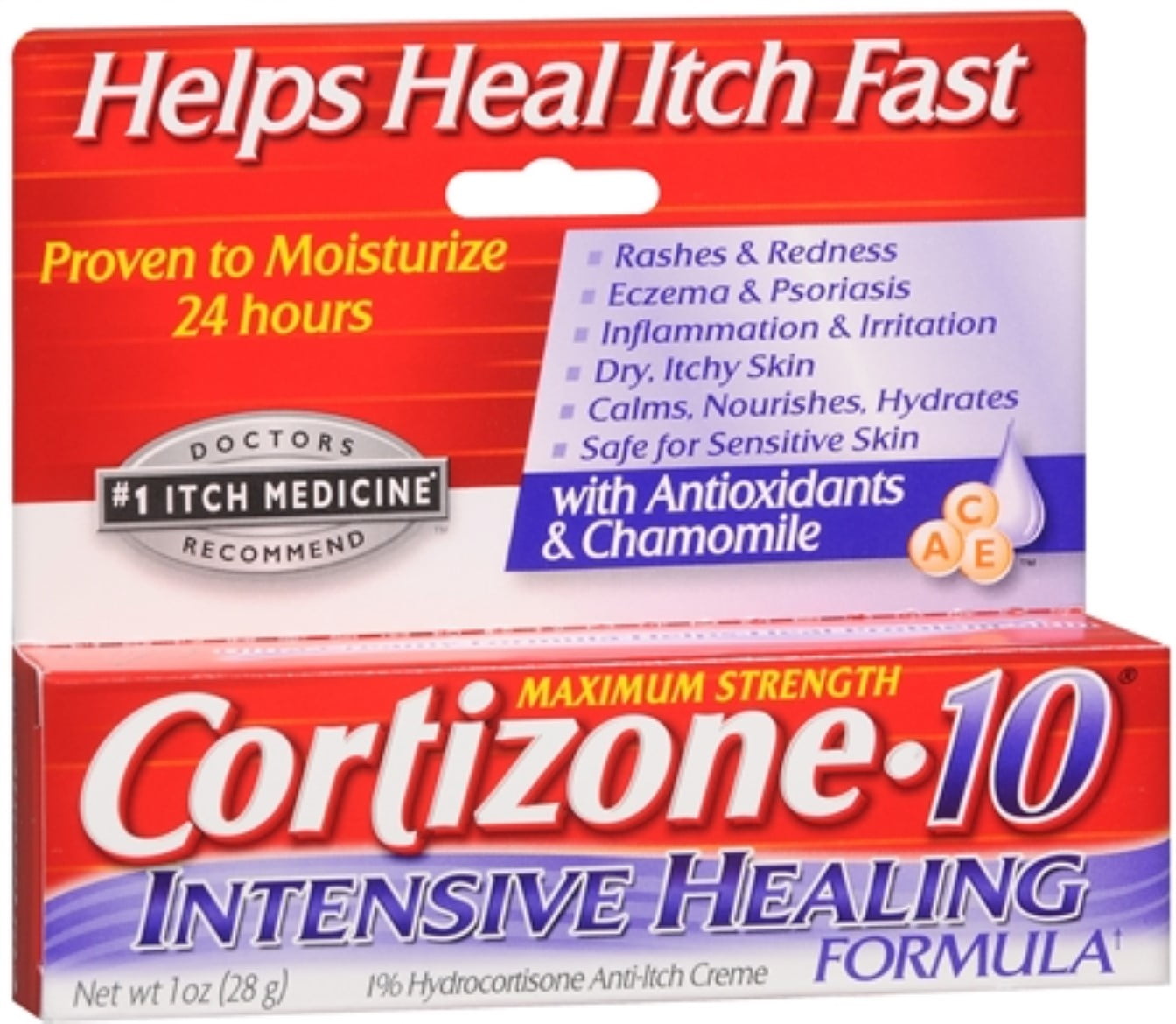 Cortizone 10 Intensive Healing Formula Cream 1 oz. Tube Each