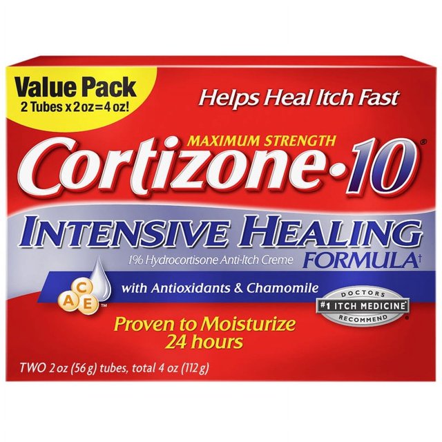 Cortizone 10 Intensive Healing Formula Maximum Strength 2 oz 2 Pack