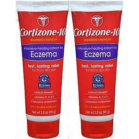 Cortizone 10 LOTION Intensive Healing Eczema Lotion 3.5oz ( 2 pack )