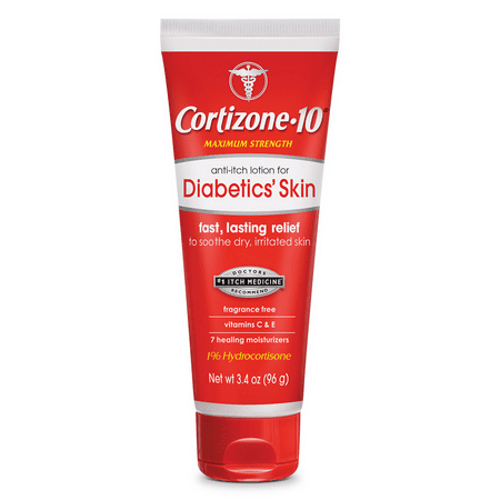 Cortizone-10 Max Strength Anti-Itch Lotion for Diabetics' Skin 3.4 oz.