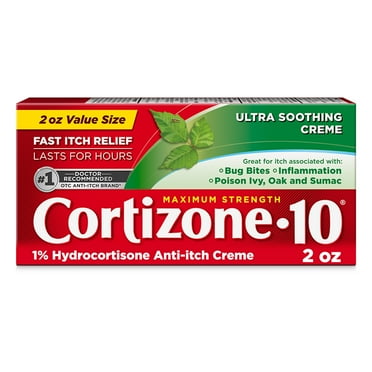 Cortizone-10 Maximum Strength 1% Hydrocortisone Ultra Moisturizing Anti-Itch Cream 2oz