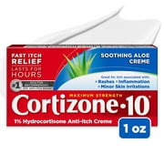 Cortizone-10 Maximum Strength 1% Hydrocortisone with Aloe Anti-Itch Cream 1oz