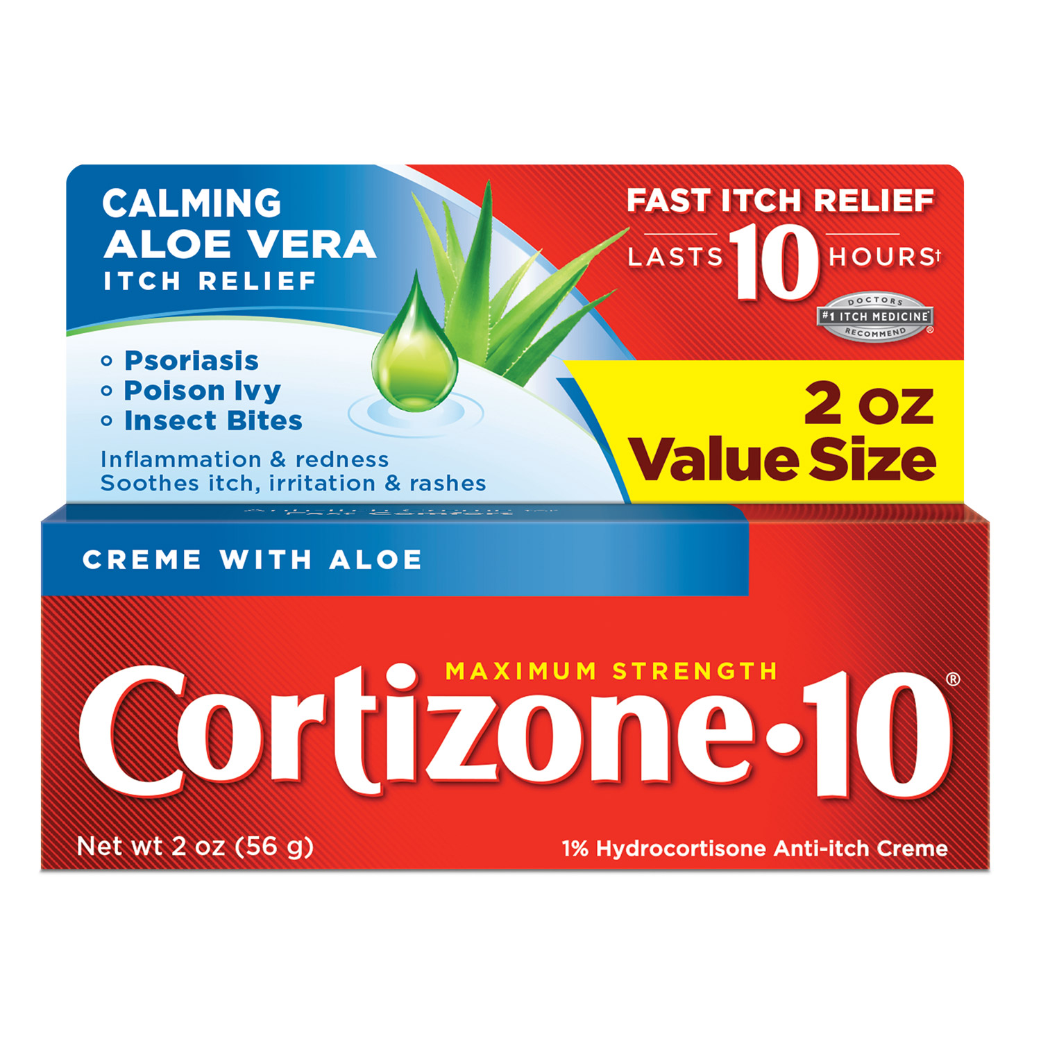 Cortizone 10 Maximum Strength, Anti Itch Crème (2 Oz) - image 1 of 7