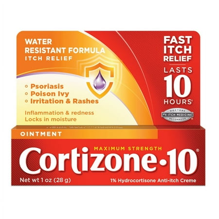 Cortizone 10 Maximum Strength Anti Itch Ointment with Hydrocortisone, 1 oz.