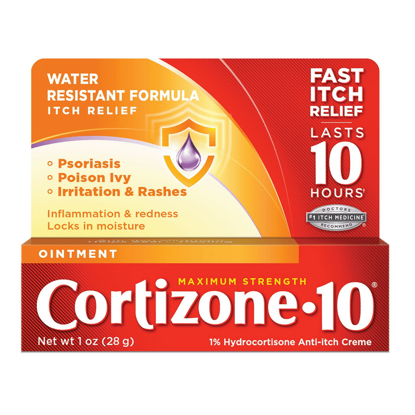 Cortizone 10 Maximum Strength Anti Itch Ointment with Hydrocortisone, 1 oz.