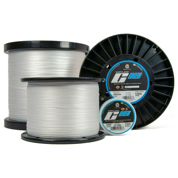 Cortland C16 Super Braid Hollowcore Braided Fishing Line (600 yd Spools)