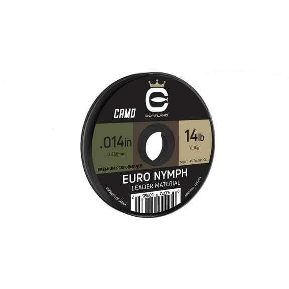 Cortland Euro Nymph Camouflage Nylon Super Slick Spool