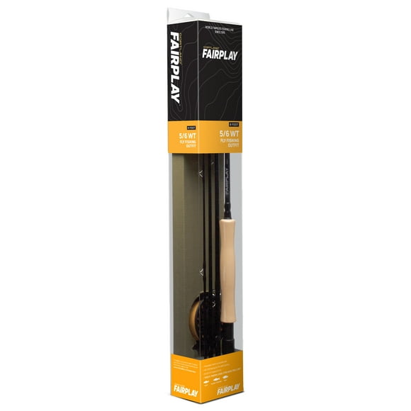 Cortland Fairplay 8' Graphite Fly Fishing Combo, 5/6 Weight, 4 Piece, 607637