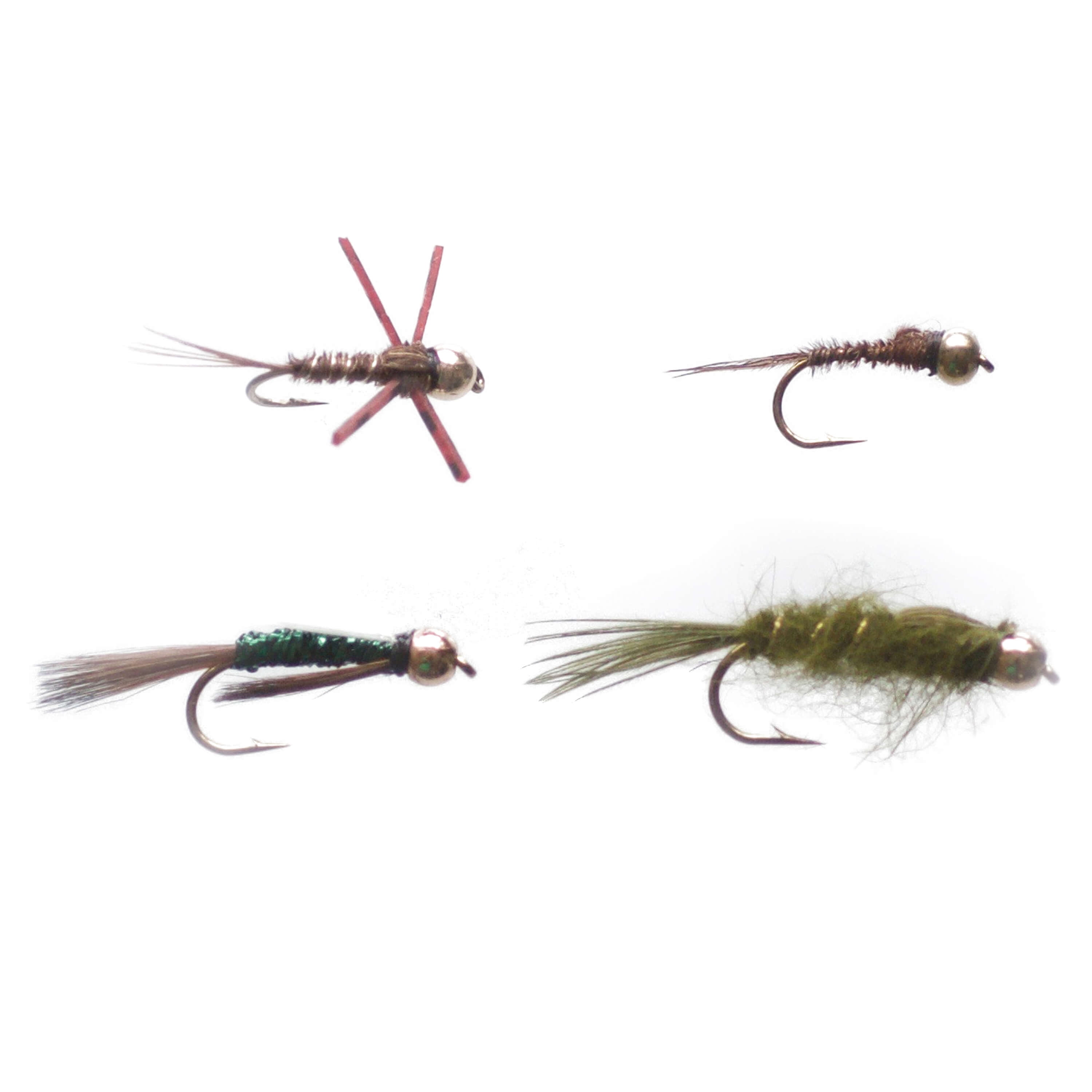 Cortland Fairplay Beadhead Nymph Fly Assortment, Size 12, 4 Pack, 659247