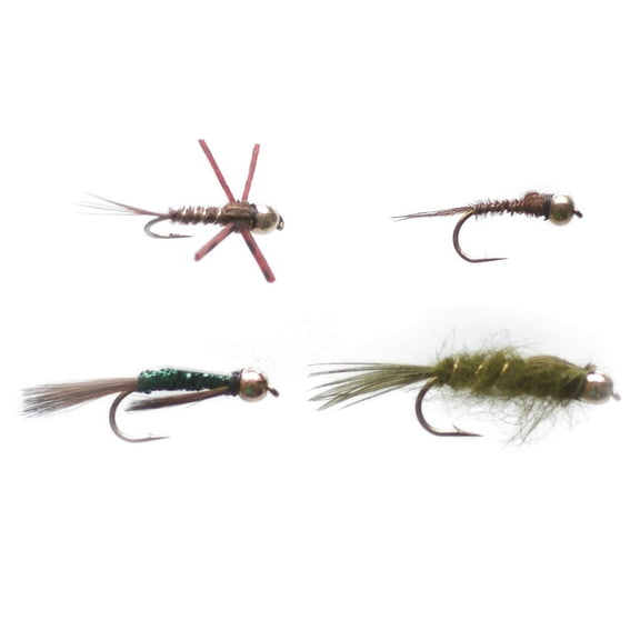 Cortland Fairplay Beadhead Nymph Fly Assortment, Size 12, 4 Pack, 659247