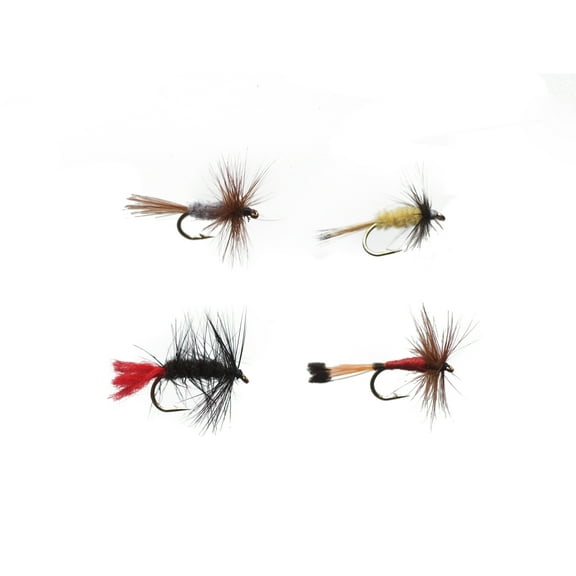 Cortland Fairplay Dry Fly Assortment II Trout Fly, Size 14, 4 Pack, 652422