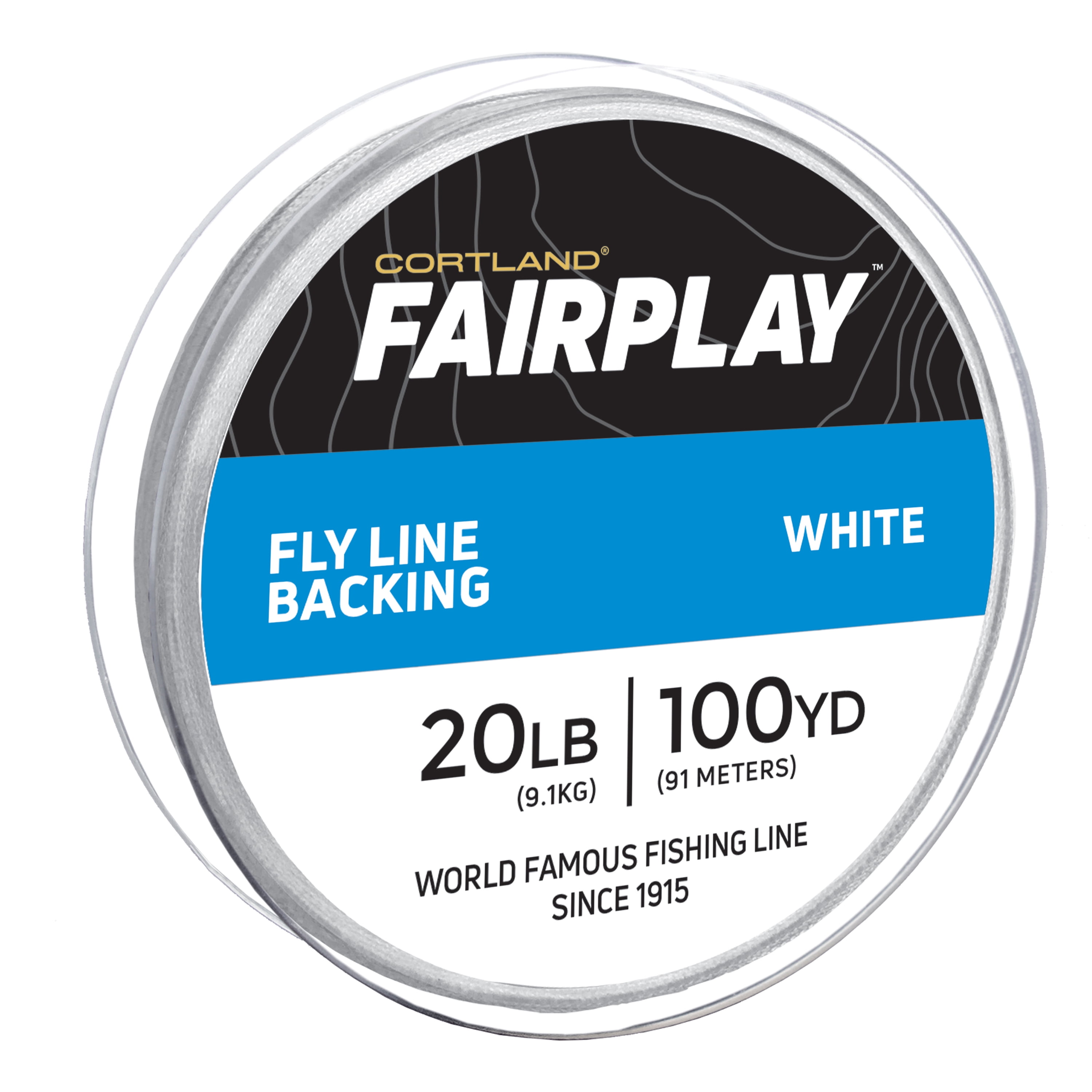 Cortland Fly Line Reel Backing White 20 lb 100 yd fishing line for