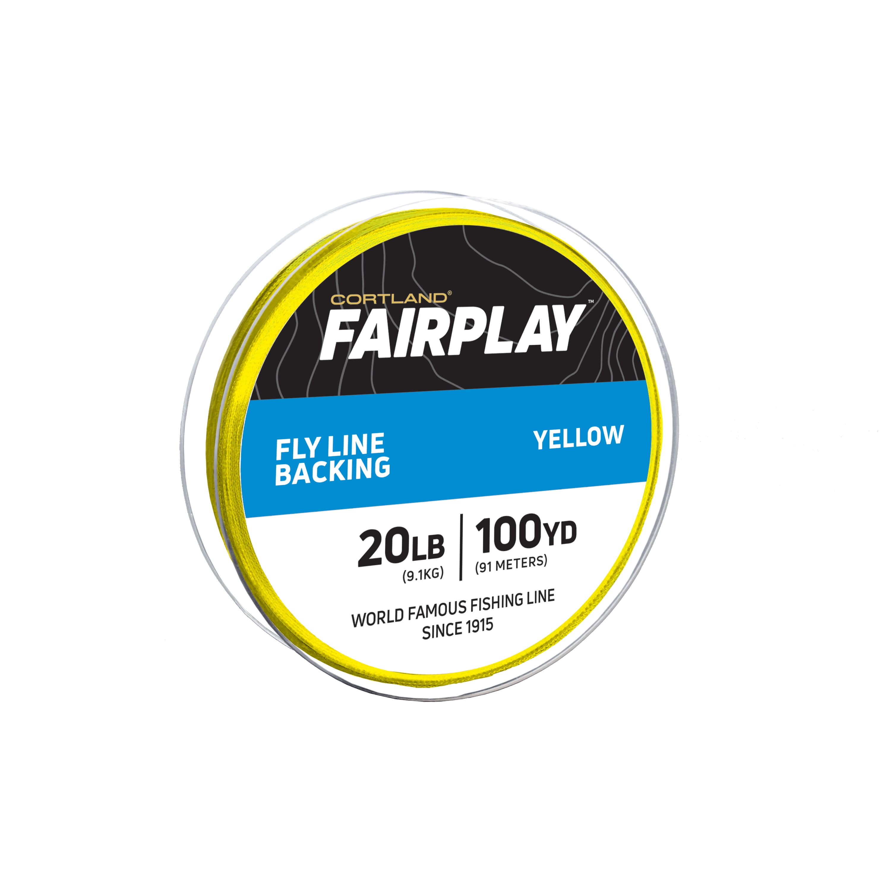 Cortland Fairplay Fly Line Reel Backing, Yellow, 20 lb., 100 yd