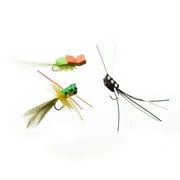 Cortland Fairplay Panfish Popper Fly Assortment, Size 10, 3 Pack, 652446