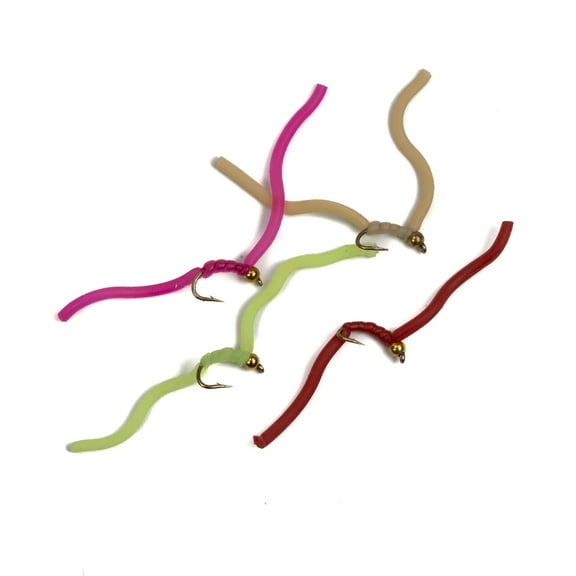 Cortland Fairplay Rubber Worm Assortment 4 Pack