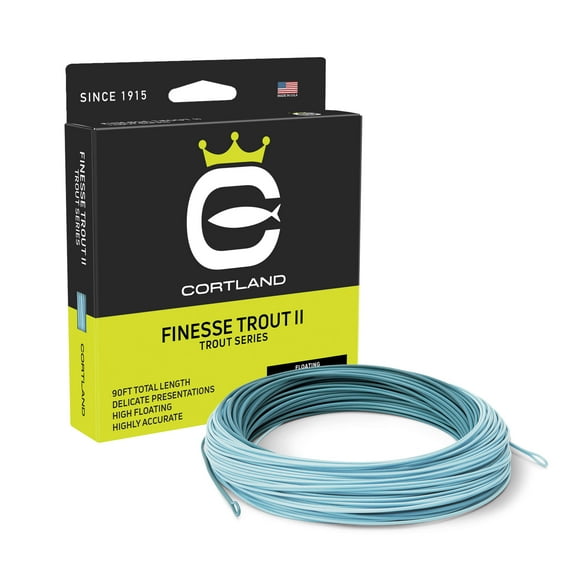 Cortland - Finesse Trout II - Trout Series Fly Line Heron/Light Blue, WF4F